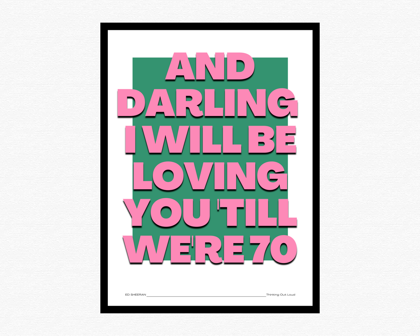 Thinking Our Loud Bold Poster