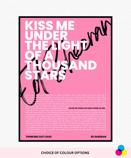 Thinking Out Loud Poster