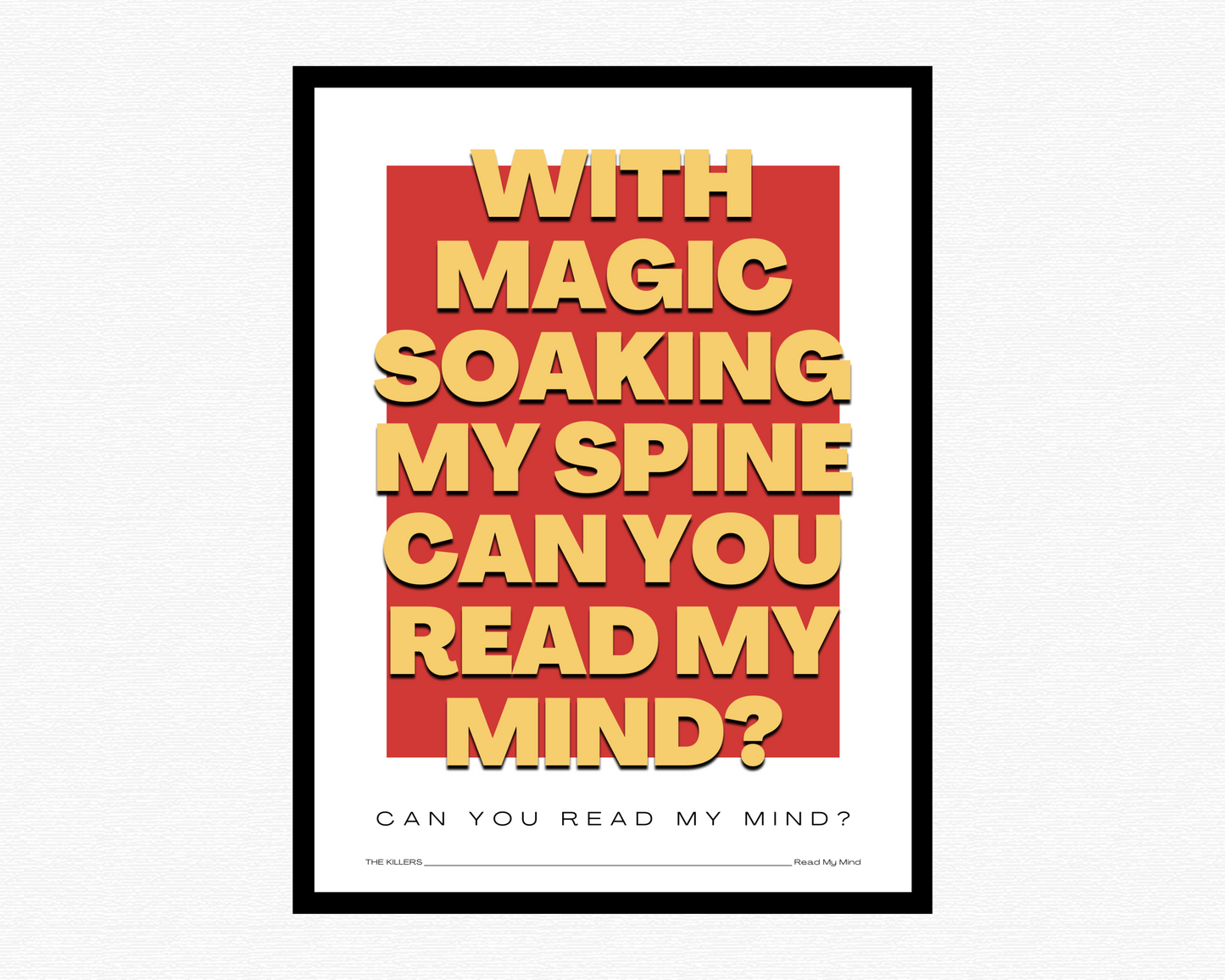 Read My Mind Bold Print