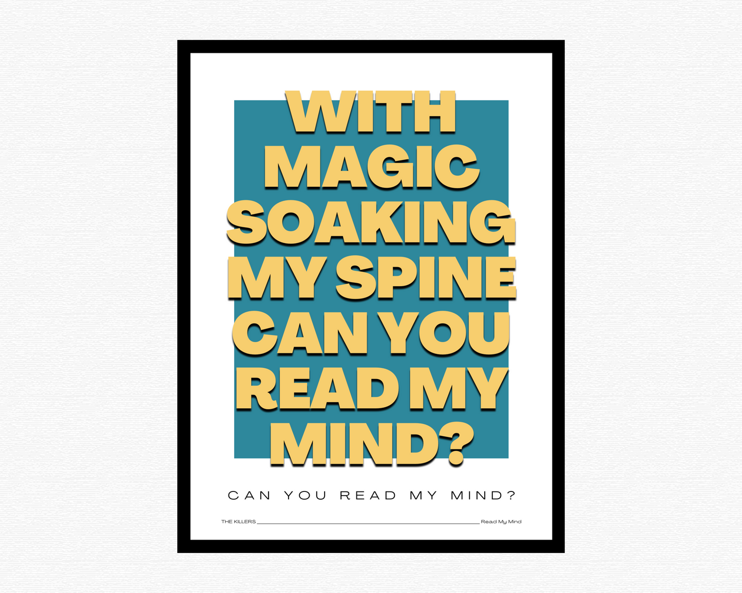 Read My Mind Bold Print