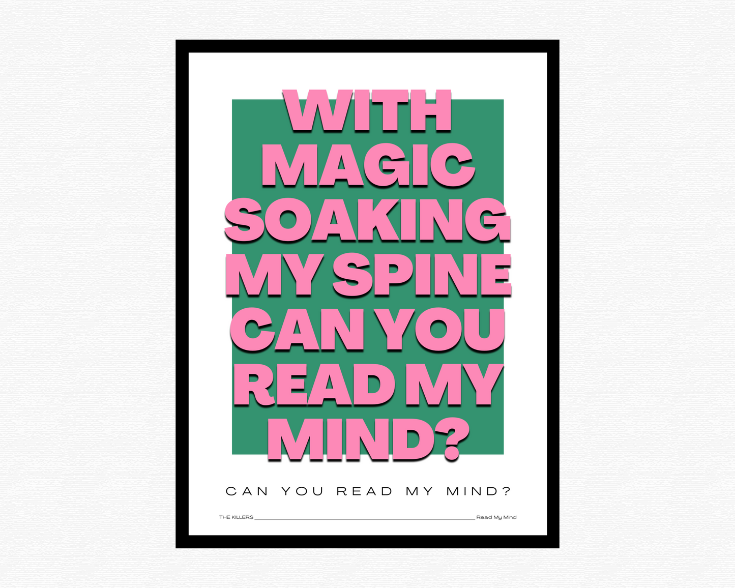 Read My Mind Bold Print