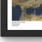 Your Cruise Journey Print – Custom Satellite Photo Map