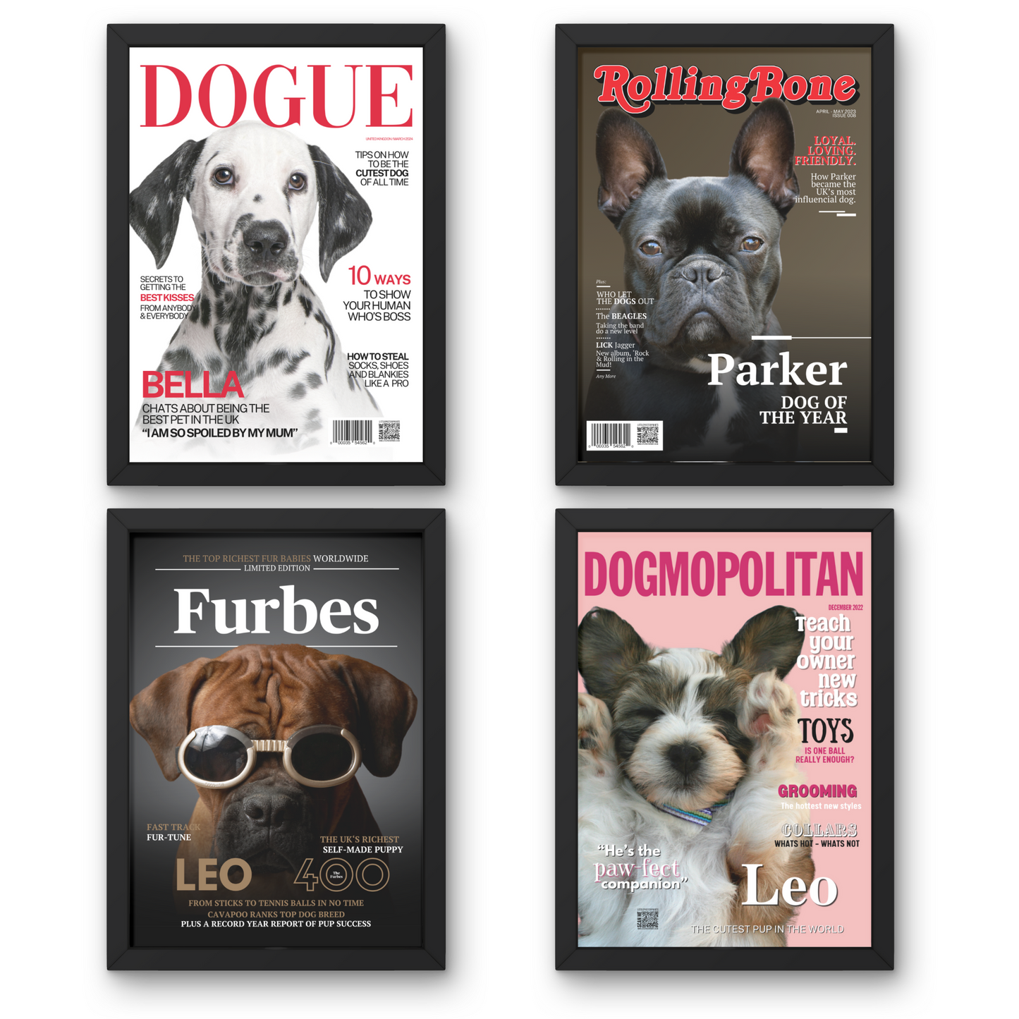 Personalised Dog Magazine Cover Print