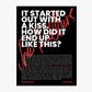 Mr Brightside Inspired Signature Poster