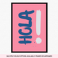 Hola: Bold Typography Print for Vibrant Wall Decor
