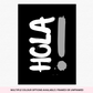 Hola: Bold Typography Print for Vibrant Wall Decor
