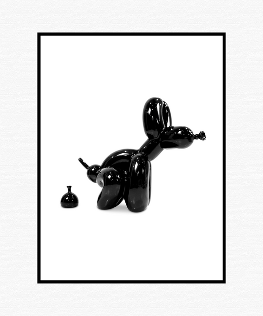 Balloon Dog Poo'ing Print